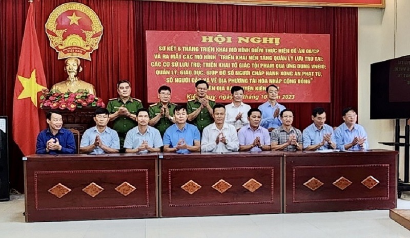 Huyện Kiến Thụy: Nhiều kết quả tích cực trong 6 tháng triển khai mô hình điểm thực hiện Đề án 06/CP